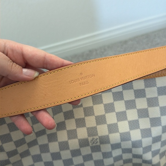 AUTHENTIC LOUIS VUITTON Damier Azur Delightful MM Rose Ballerine - Picture 8 of 16